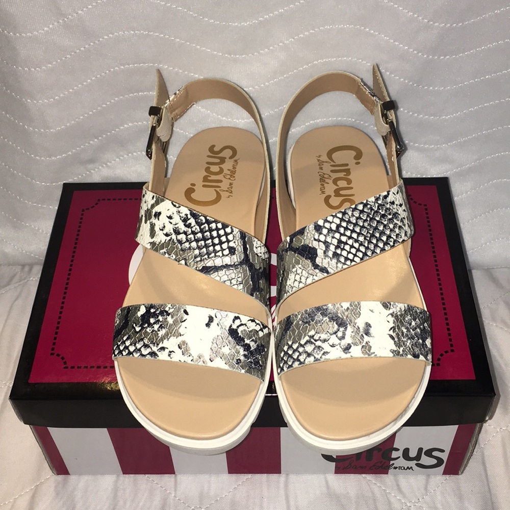 NWT Circus by Sam Edelman Snake Print Sandal Sz6.5 - Picture 1 of 7